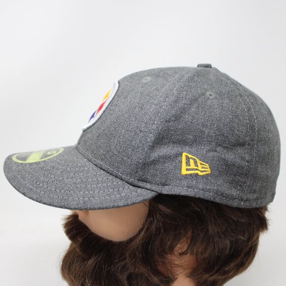 Pittsburgh Steelers Hat NWT sz 7 1/2 Gray Created in America New Era Low Profile - Picture 2 of 13